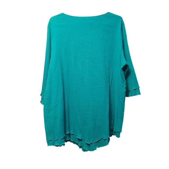 Soft Surroundings Siesta Key Crepe Tunic Shirt - Picture 2 of 6